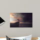 Woman in a storm Wall Mural