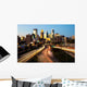 Minneapolis Skyline Sunset Wall Decal