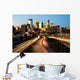 Minneapolis Skyline Sunset Wall Decal