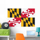 Flag Maryland Brick Wall Wall Decal