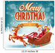merry cheristmas with santa claus sled Wall Mural