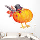 Pumpkin as Thanksgiving Turkey Wall Decal