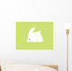 Rabbit icon Wall Mural