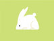 Rabbit icon Wall Mural