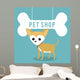 Pet Shop Center Icon Wall Decal Design 3