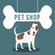 Pet Shop Center Icon Wall Decal Design 2