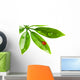 Ladybug Sitting on a Fresh Green Leaf Wall Decal