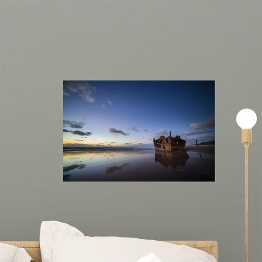 Historic Ss Maheno Shipwreck Wall Mural