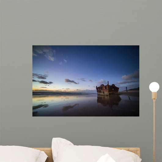 Historic Ss Maheno Shipwreck Wall Mural