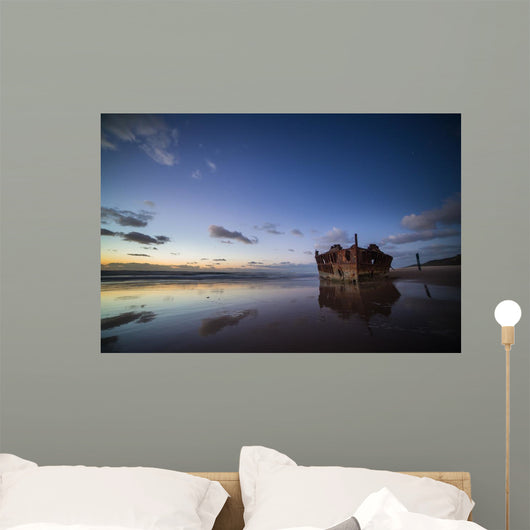 Historic Ss Maheno Shipwreck Wall Mural
