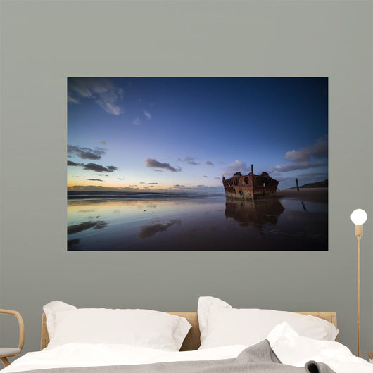 Historic Ss Maheno Shipwreck Wall Mural