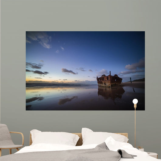 Historic Ss Maheno Shipwreck Wall Mural