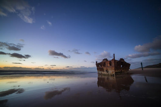 Historic Ss Maheno Shipwreck Wall Mural