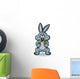 Rabbit with Carrots Cartoon Character Wall Decal
