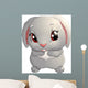 Cute Rabbit Cartoon Wall Mural