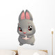Cute rabbit cartoon Wall Decal