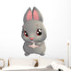 Cute rabbit cartoon Wall Decal