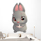 Cute rabbit cartoon Wall Decal