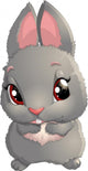 Cute rabbit cartoon Wall Decal