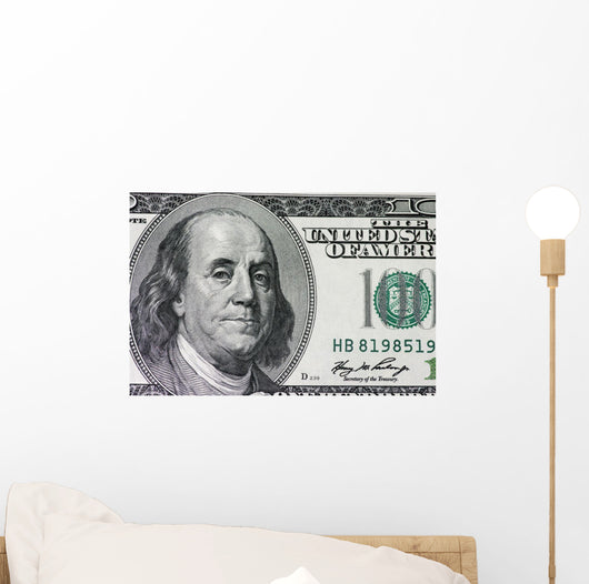 One Hundred Dollar Wall Mural