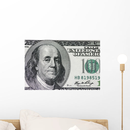 One Hundred Dollar Wall Mural