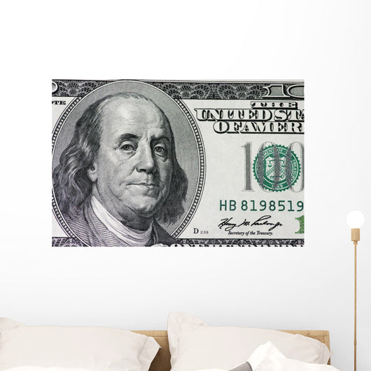 One Hundred Dollar Wall Mural
