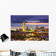 Albany New York Evening Skyline Wall Decal