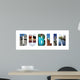Dublin Ireland collage on white Wall Decal