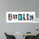 Dublin Ireland collage on white Wall Decal