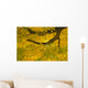 yellow and green leaves on a tree branch Wall Mural