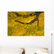 yellow and green leaves on a tree branch Wall Mural