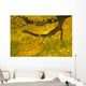 yellow and green leaves on a tree branch Wall Mural