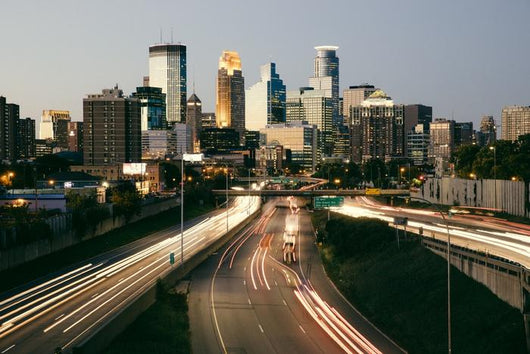 Minneapolis Skyline in Morning Wall Decal