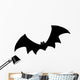 Bat Silhouette. A hand drawn vector silhouette illustration of a bat. Wall Decal
