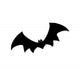 Bat Silhouette. A hand drawn vector silhouette illustration of a bat. Wall Decal