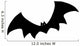 Bat Silhouette. A hand drawn vector silhouette illustration of a bat. Wall Decal