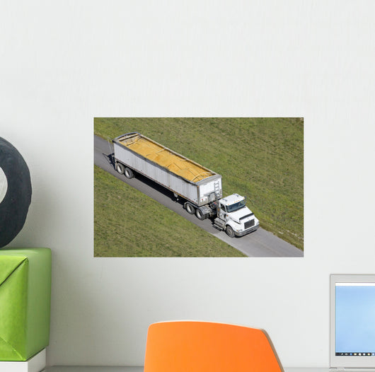 Truck Hauling Corn Wall Mural
