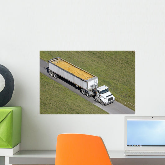 Truck Hauling Corn Wall Mural