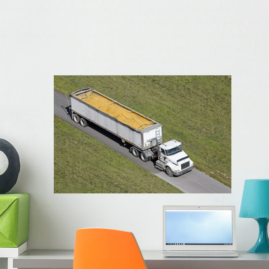 Truck Hauling Corn Wall Mural