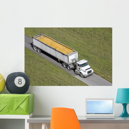 Truck Hauling Corn Wall Mural