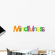 Lettering Mindfulness Word Wall Decal