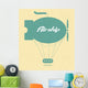 Vintage Fairy Airship Vector Wall Mural