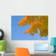 yellow and orange leaves against blue sky Wall Mural