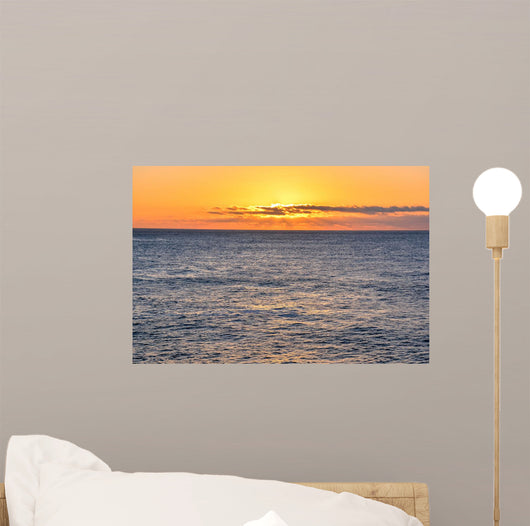 Sea Tropical Sunset Wall Mural