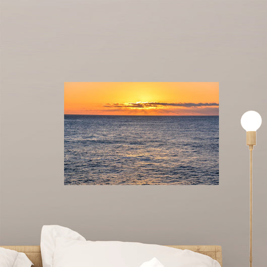 Sea Tropical Sunset Wall Mural