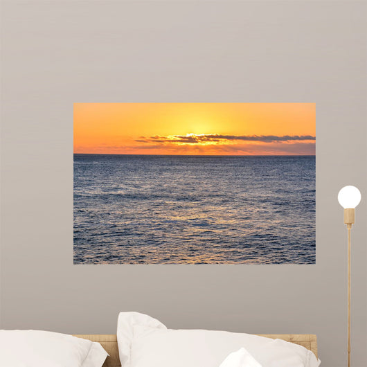 Sea Tropical Sunset Wall Mural