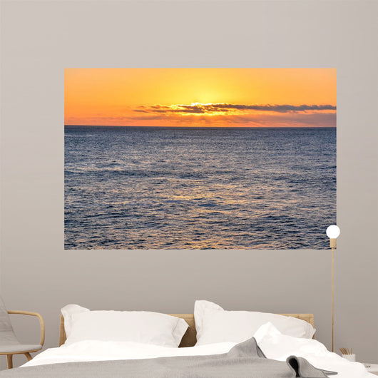 Sea Tropical Sunset Wall Mural