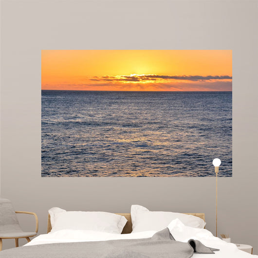 Sea Tropical Sunset Wall Mural