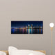 San Diego Night Skyline Wall Mural