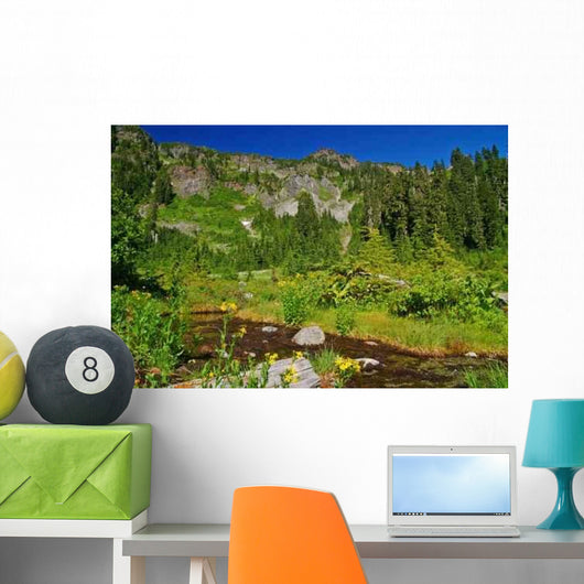 Mountain Meadow Wall Decal Design 2